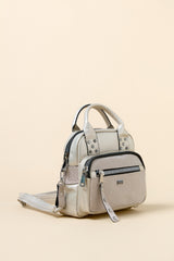 Crossbody Bag with Pocket Detail - Gold