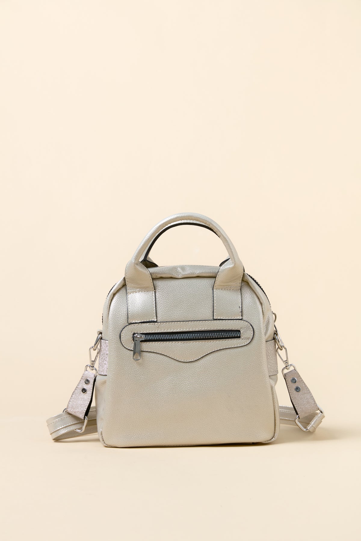 Crossbody Bag with Pocket Detail - Gold