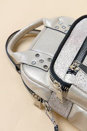 Crossbody Bag with Pocket Detail - Gold