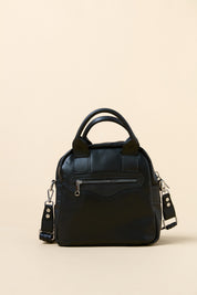 Crossbody Bag with Pocket Detail - Black