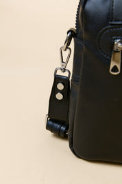 Crossbody Bag with Pocket Detail - Black