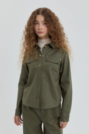 Shirt with Pocket Detail - Khaki