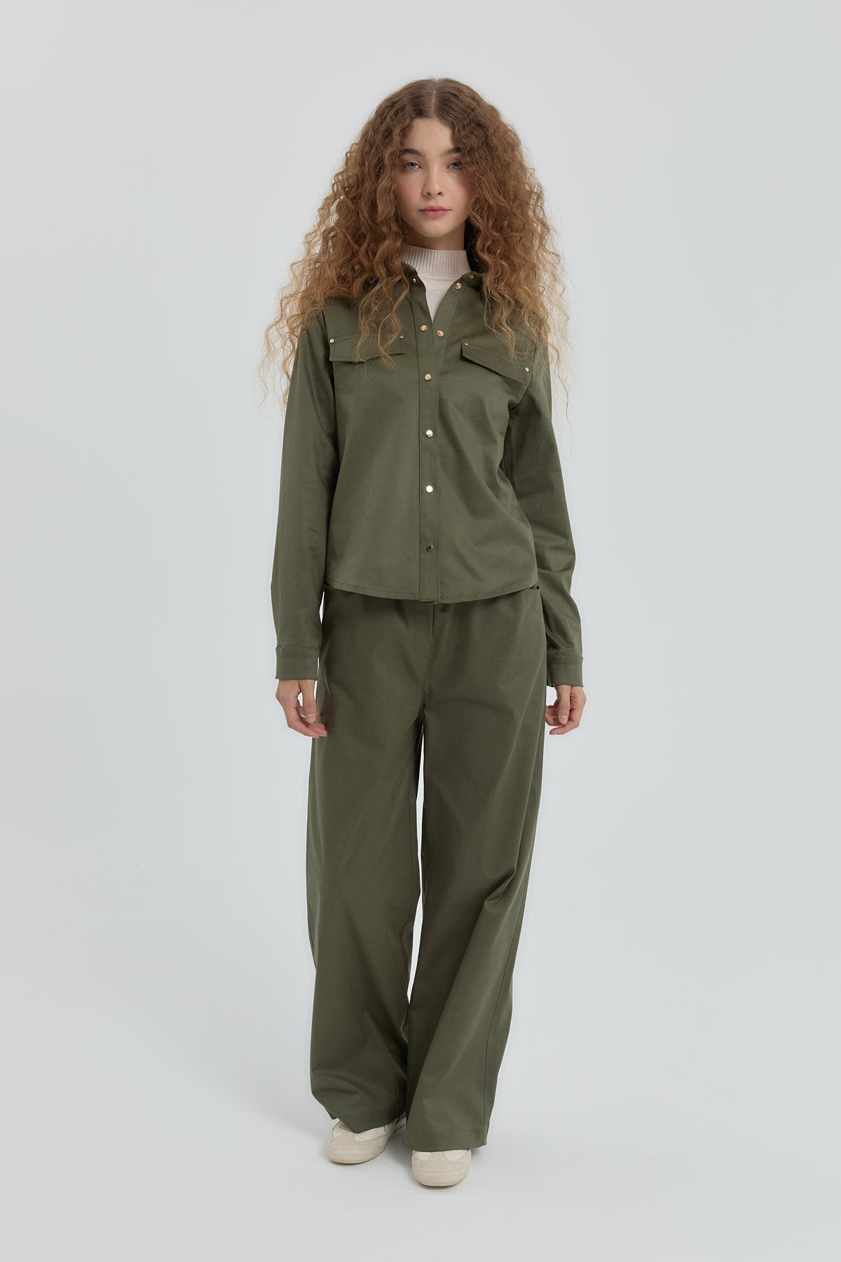 Shirt with Pocket Detail - Khaki