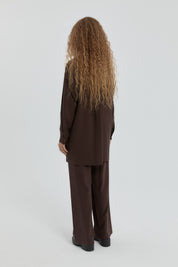 Pocket Detail Modal Tunic - Coffee
