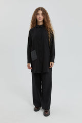 Modal Tunic with Pocket Detail - Black