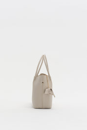 Charm Aksesuarlı Satchel Çanta - Vanilya