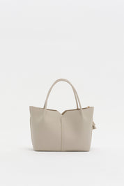 Charm Aksesuarlı Satchel Çanta - Vanilya
