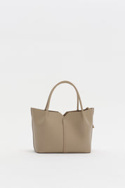 Charm Aksesuarlı Satchel Çanta - Vizon