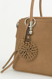 Charm Detaylı Tote Çanta - Camel