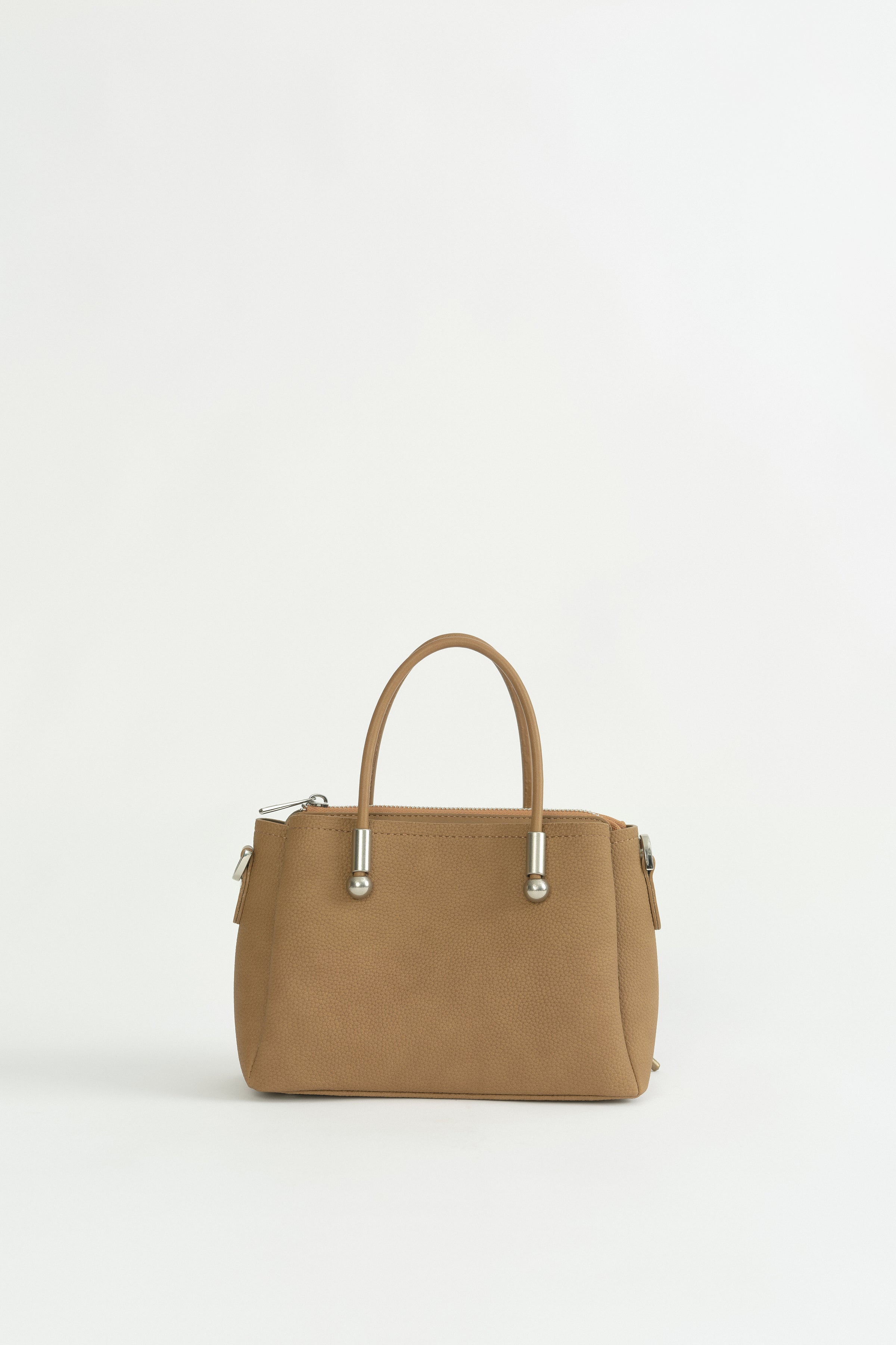 Charm Detaylı Tote Çanta - Camel