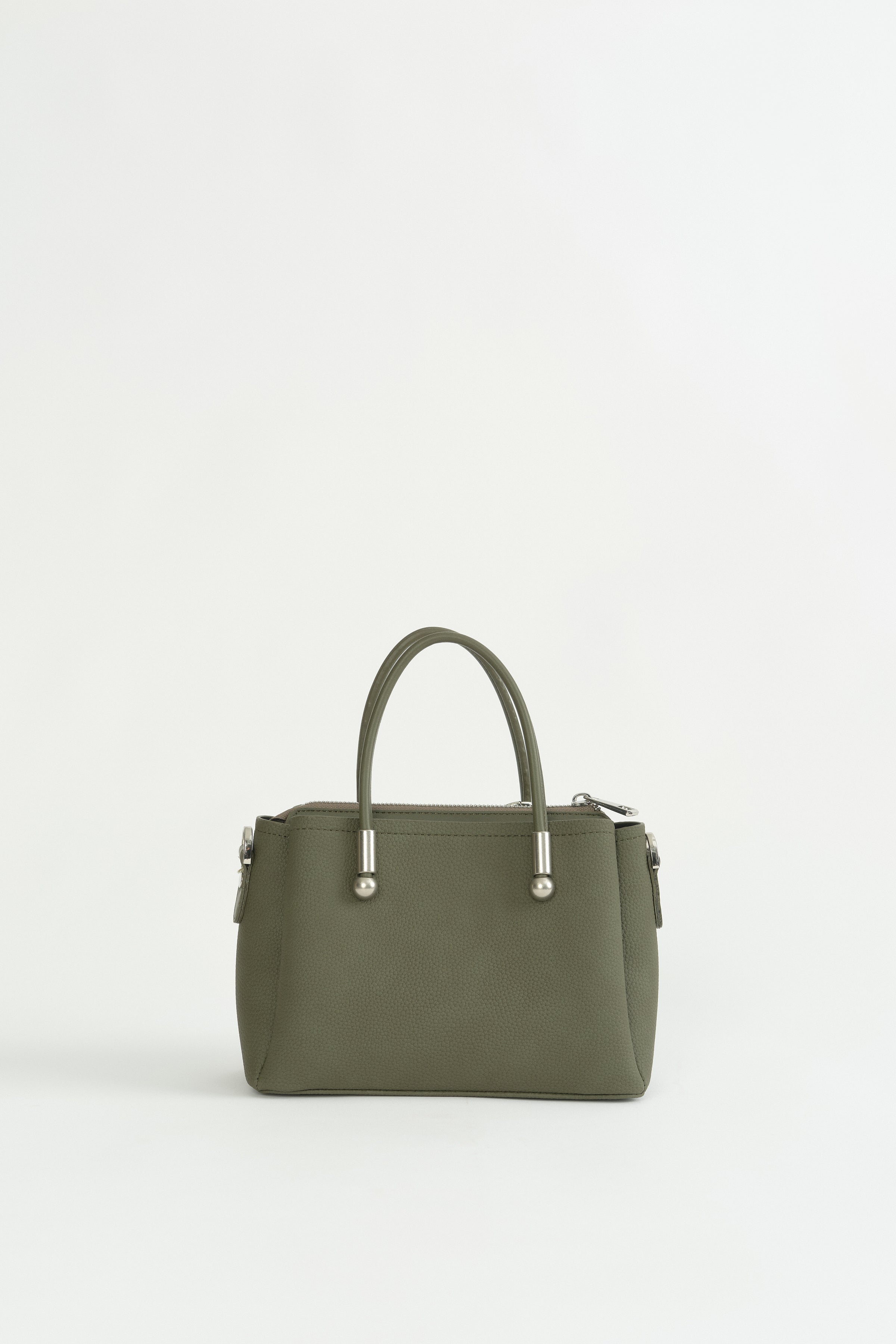 Charm Detaylı Tote Çanta - Haki