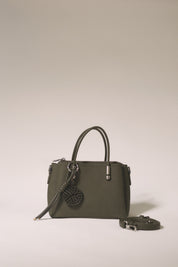 Charm Detaylı Tote Çanta - Haki