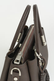 Charm Detaylı Tote Çanta - Kahve