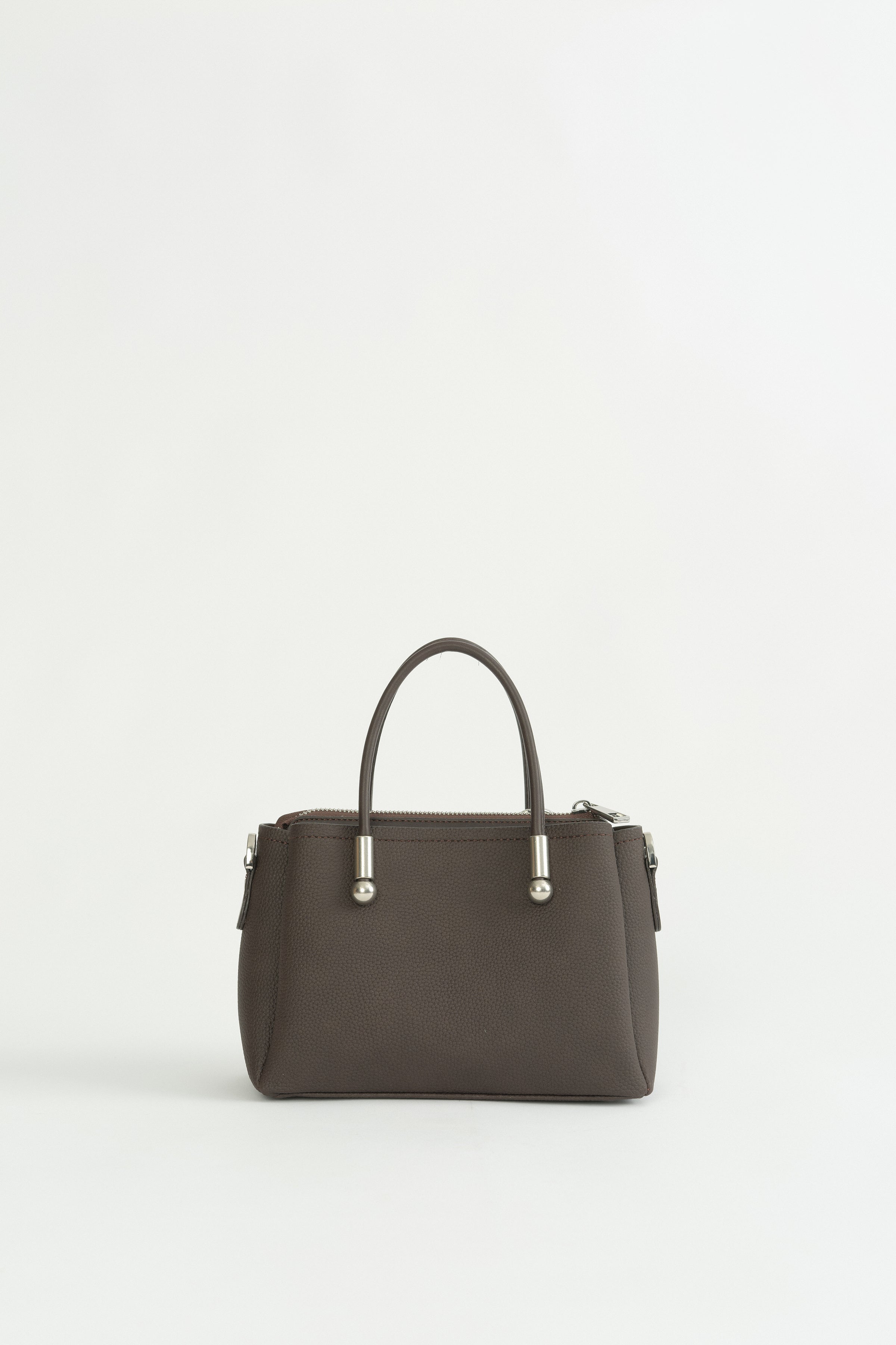 Charm Detaylı Tote Çanta - Kahve