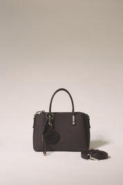 Charm Detaylı Tote Çanta - Kahve