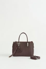 Charm Detaylı Tote Çanta - Mürdüm