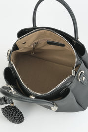 Charm Detaylı Tote Çanta - Siyah