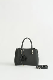 Charm Detaylı Tote Çanta - Siyah