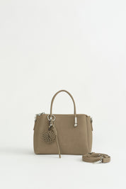 Charm Detaylı Tote Çanta - Vizon