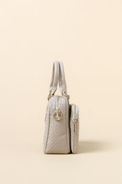 Çift Gözlü Satchel Çanta - Bej