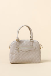 Çift Gözlü Satchel Çanta - Bej