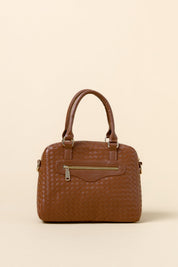 Çift Gözlü Satchel Çanta - Taba