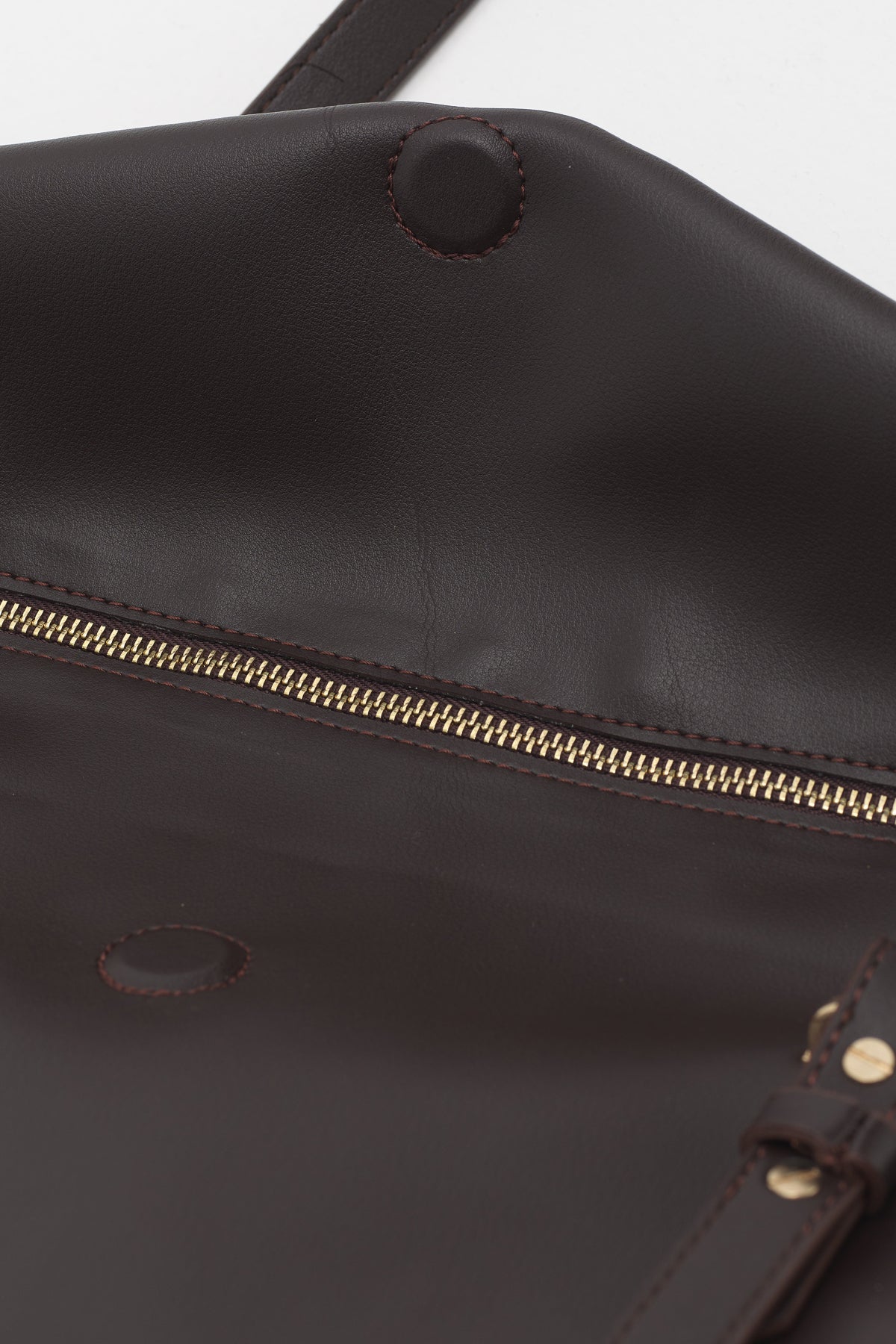 Double Handle Charm Detail Shopper Bag - Coffee