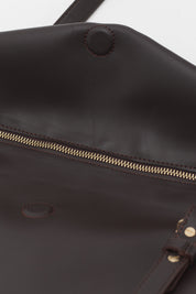 Double Handle Charm Detail Shopper Bag - Coffee