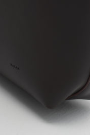 Çift Saplı Charm Detaylı Shopper Çanta - Kahve