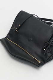 Double Handle Shopper Bag with Charm Detail - Black