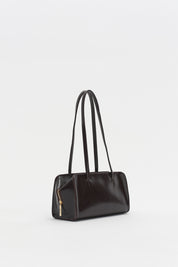 Twin-Handle Shoulder Bag - Coffee