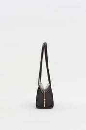 Twin-Handle Shoulder Bag - Coffee