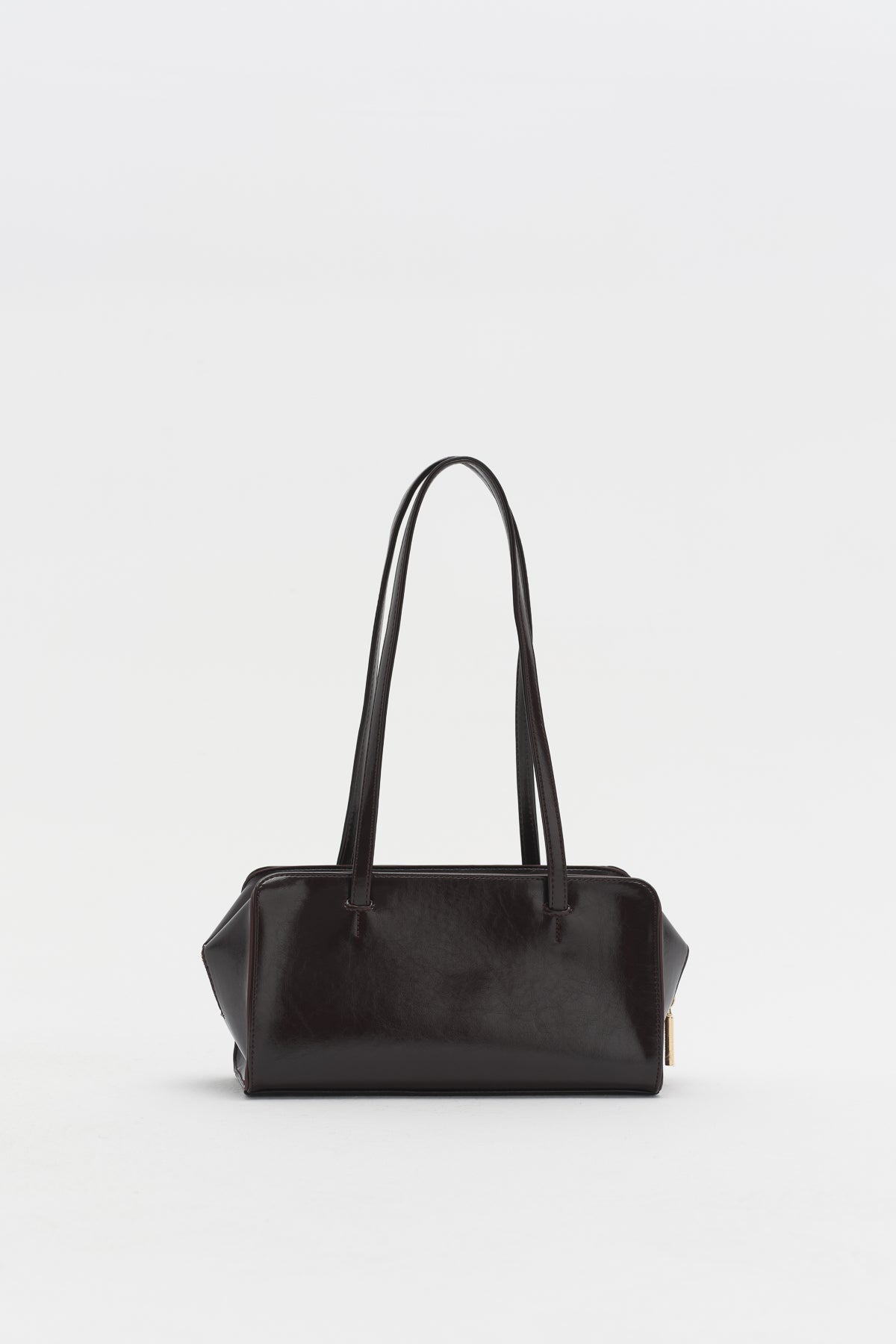 Twin-Handle Shoulder Bag - Coffee