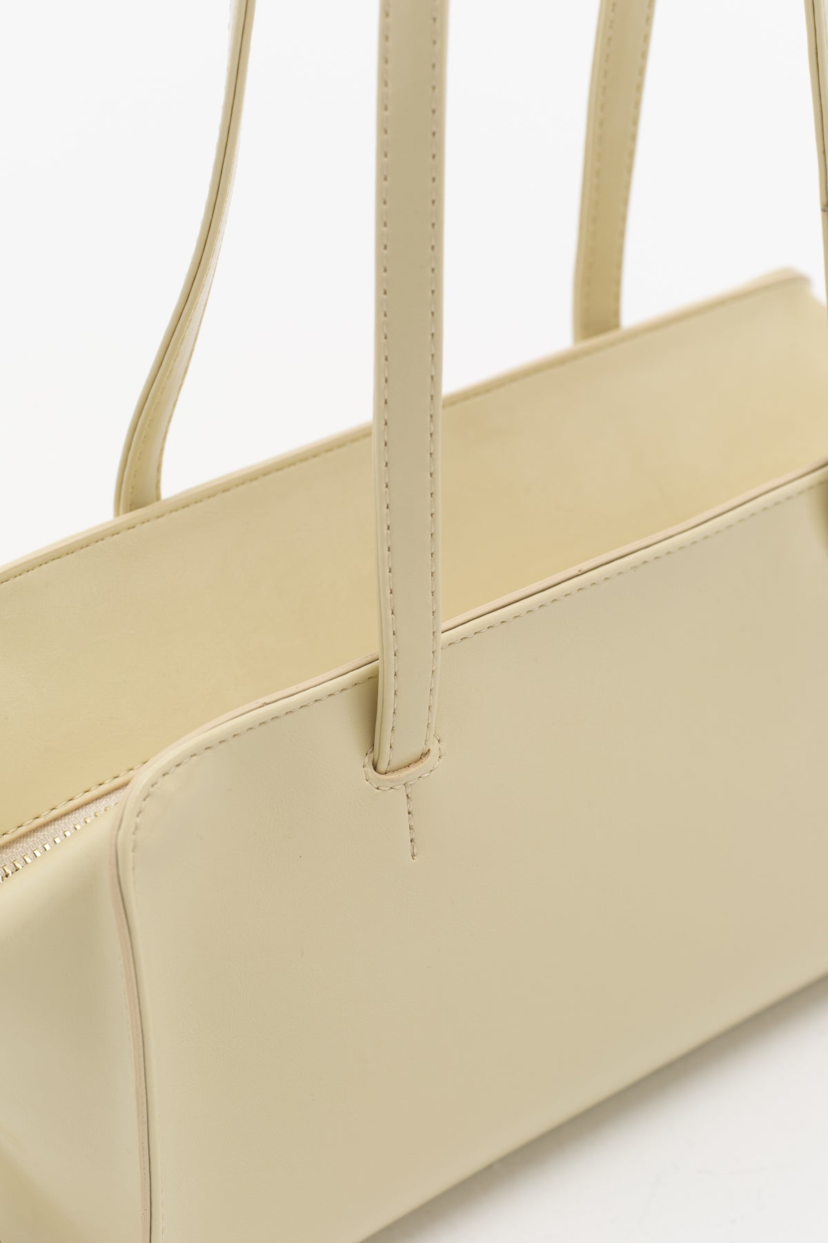 Double Handle Shoulder Bag - Yellow