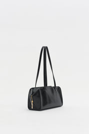 Double Handle Shoulder Bag - Black