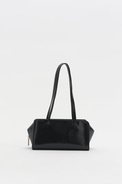 Double Handle Shoulder Bag - Black