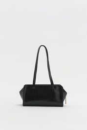 Double Handle Shoulder Bag - Black