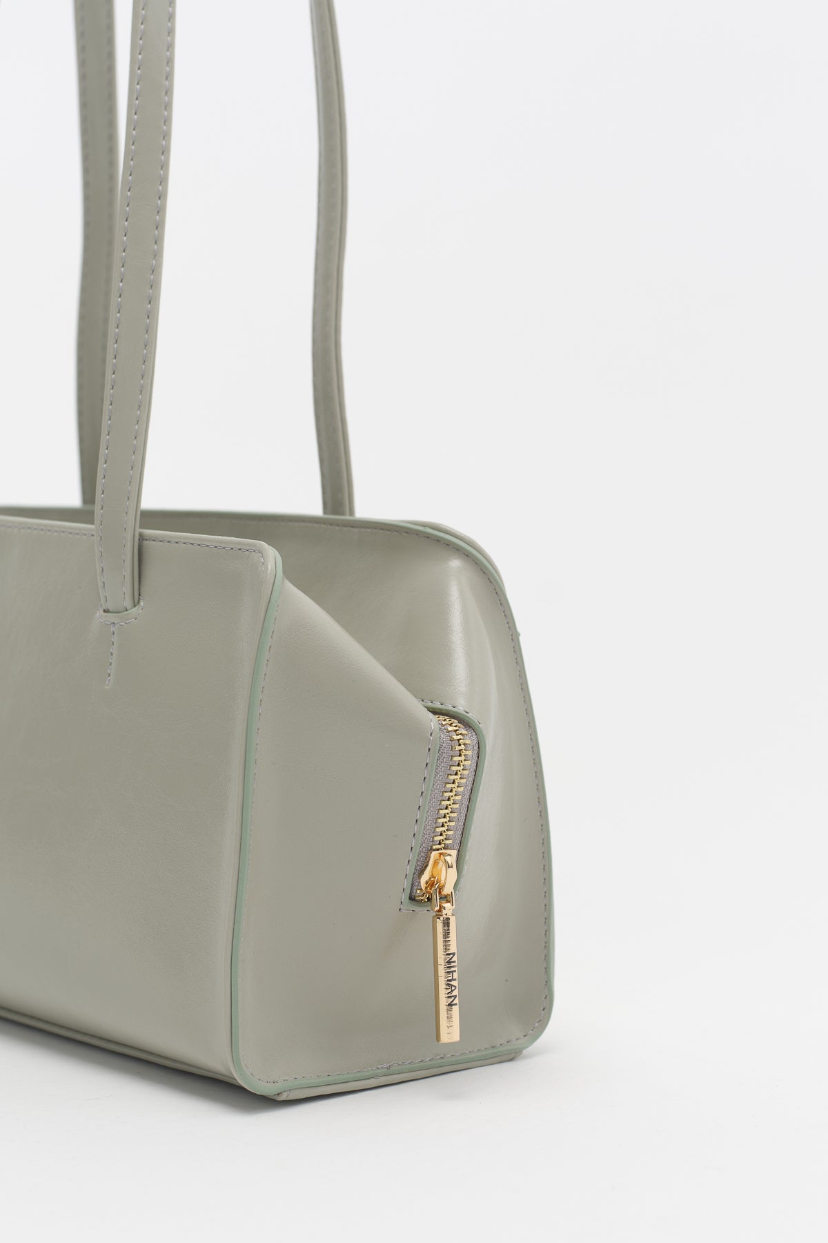 Double Handle Shoulder Bag - Green