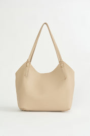 Çift Saplı Shopper Çanta - Vizon