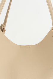 Çift Saplı Shopper Çanta - Vizon