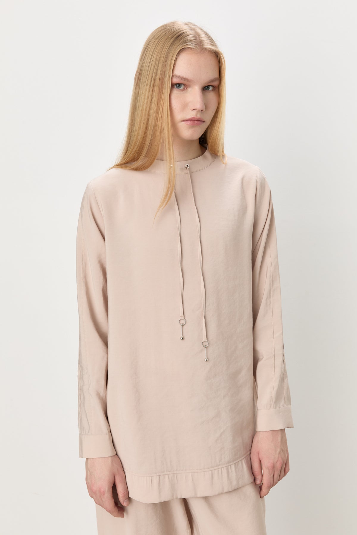 Modal Pants and Tunic Set - Beige