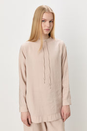 Modal Pants and Tunic Set - Beige