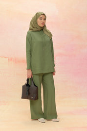 Lace Detail Tencel Pants and Tunic Set - Amazon