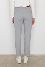 Dar Paça Kanvas Denim Pantolon - Gri