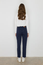 Dar Paça Kanvas Denim Pantolon - Lacivert