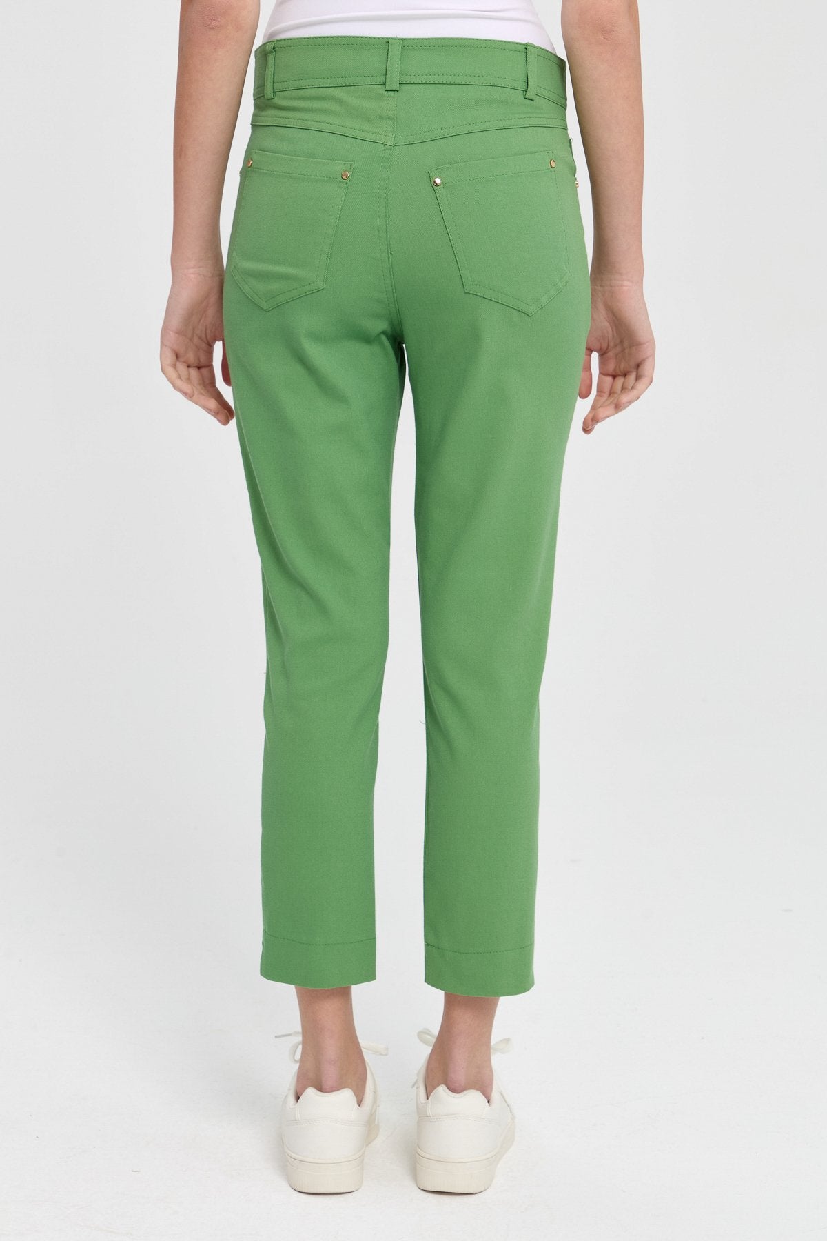 Dar Paça Kanvas Pantolon - Benetton Yeşili