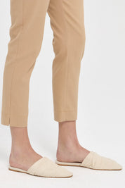 Dar Paça Kanvas Pantolon - Camel