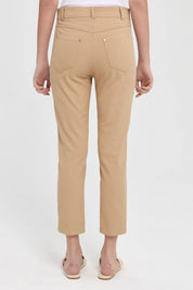 Dar Paça Kanvas Pantolon - Camel