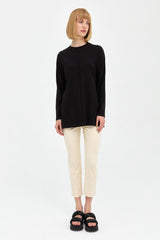 Skinny Canvas Trousers - Cream