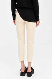 Skinny Canvas Trousers - Cream